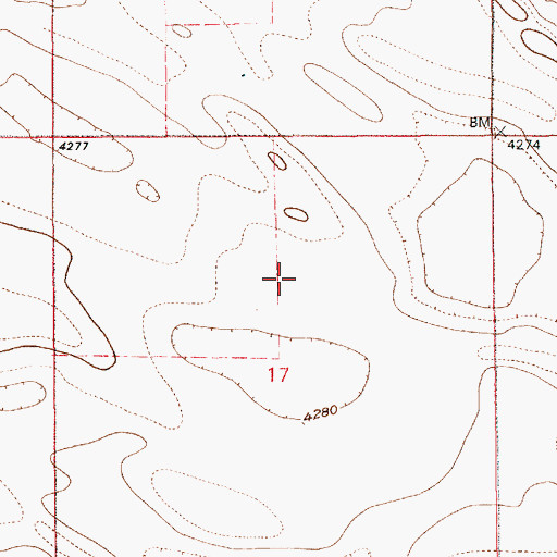 Topographic Map of Greasewood Reservoir, WY