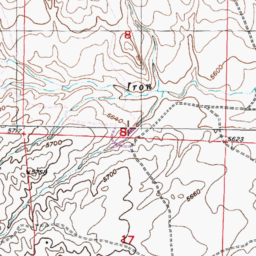 Topographic Map of Gothberg Shed Reservoir, WY
