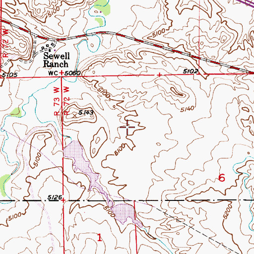 Topographic Map of East Side Number 3 Dam, WY