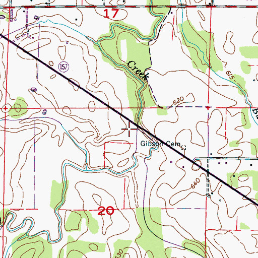 Topographic Map of Sheats Branch, AL
