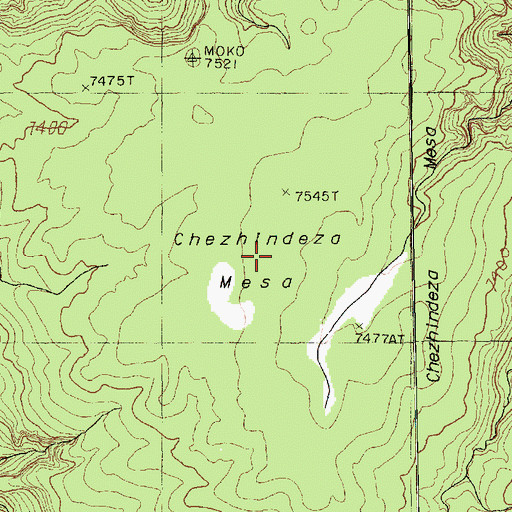 Topographic Map of Black Rock Point, AZ