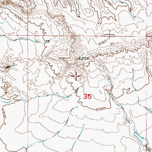 Topographic Map of Clark Dam, WY