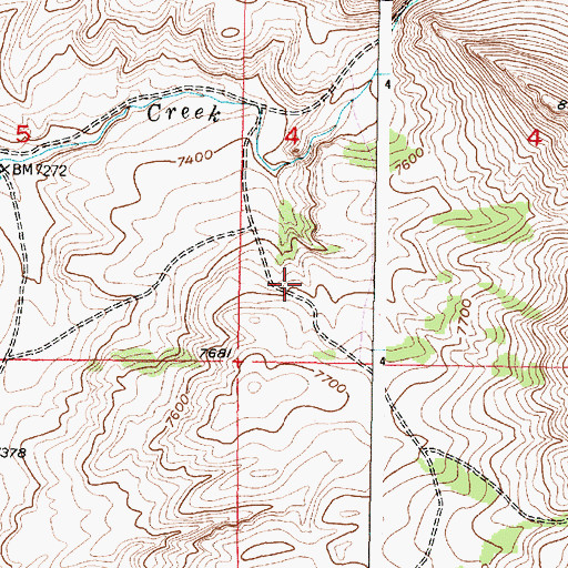 Topographic Map of Dickerson Dam, WY