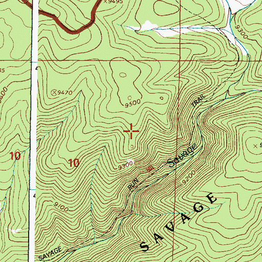 Topographic Map of Thompson Reservoir, WY