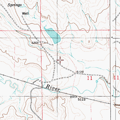 Topographic Map of Quinn Number 1 Dam, WY