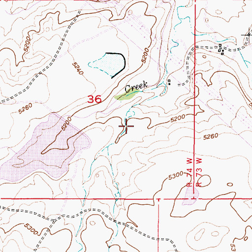 Topographic Map of Little Boxelder Number 1 Dam, WY