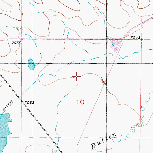 Topographic Map of Joe D Dam, WY