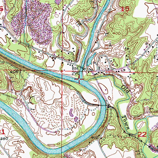 Topographic Map of Sipsey Fork, AL
