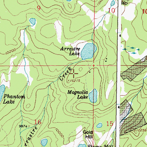 Topographic Map of Araster Dam, WY