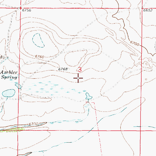 Topographic Map of Berry Reservoir, WY