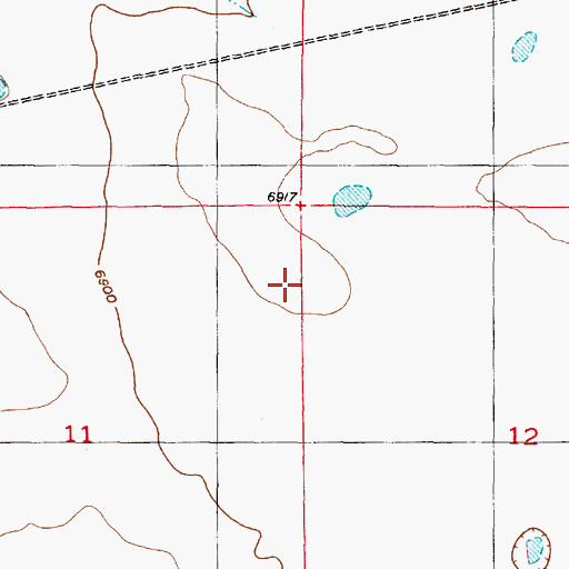 Topographic Map of Home Reservoir, WY