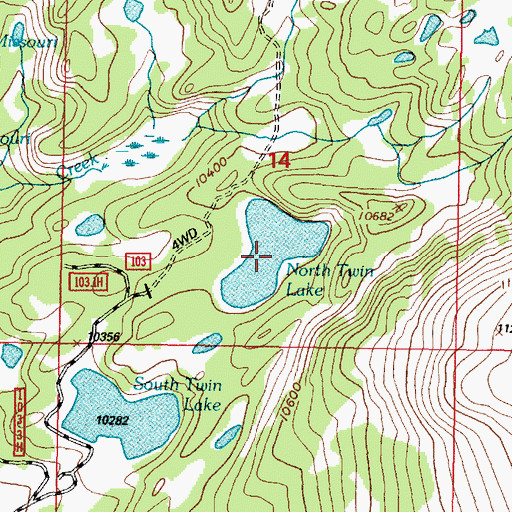 Topographic Map of Ryan Brothers Lake Dam, WY
