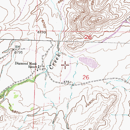 Topographic Map of Grieves Dam, WY