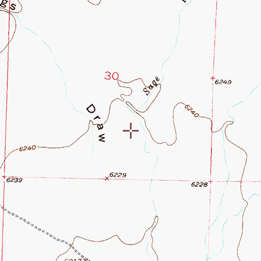 Topographic Map of Dome Rock Dam, WY
