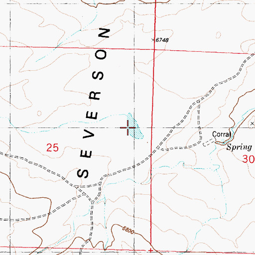 Topographic Map of Johnston Number 2 Reservoir, WY