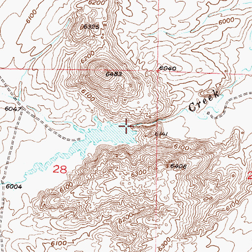 Topographic Map of Annis Dam, WY