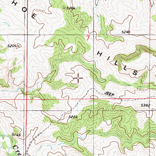 Topographic Map of Bliss Number 1 Dam, WY