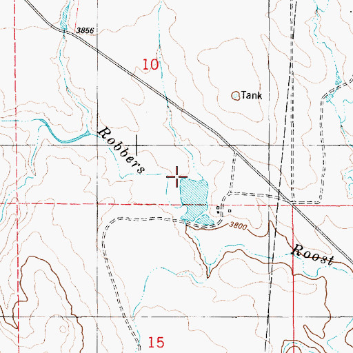 Topographic Map of House Dam, WY