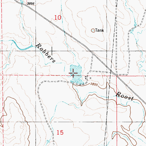 Topographic Map of House Reservoir, WY