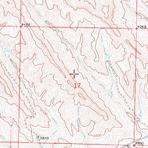 Topographic Map of Cheri L Dam, WY