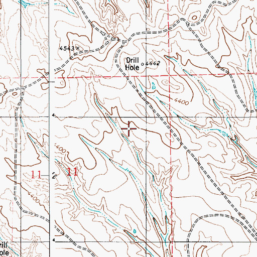 Topographic Map of Windmill Number 1 Dam, WY