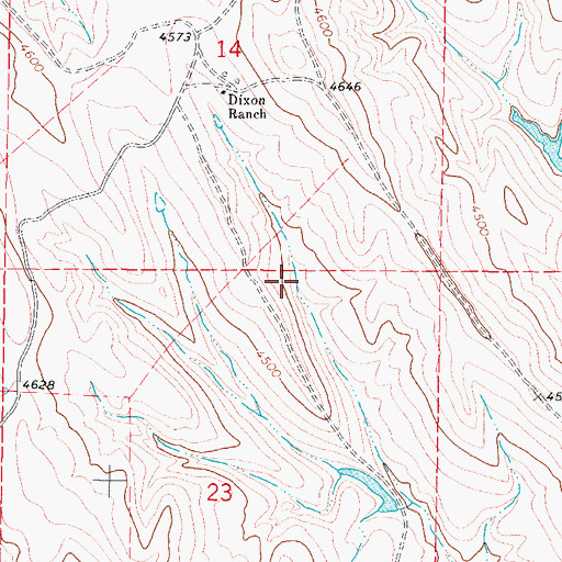 Topographic Map of Madonna Dam, WY