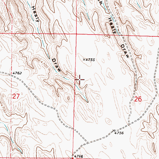 Topographic Map of Bob Dam, WY
