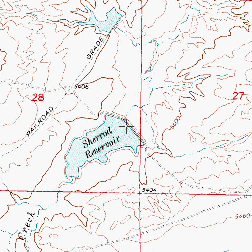 Topographic Map of Paul Dam, WY