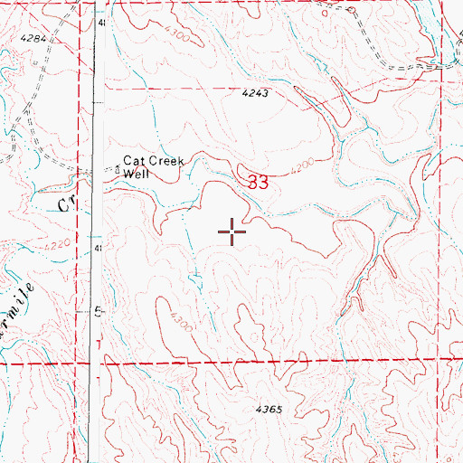 Topographic Map of Iberlin Number 2 Dam, WY