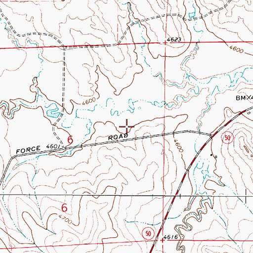 Topographic Map of Gregersen Dam, WY