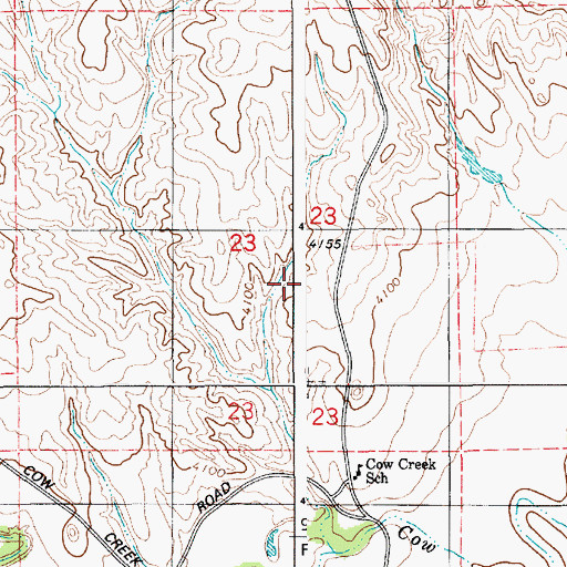 Topographic Map of Deuel Dam, WY