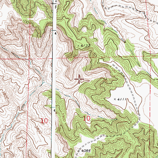 Topographic Map of Jackson Reservoir, WY