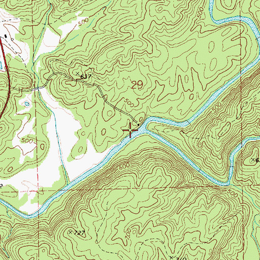 Topographic Map of Socapatoy Creek, AL