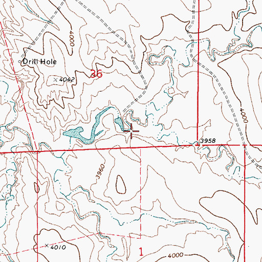 Topographic Map of Endgate Dam, WY