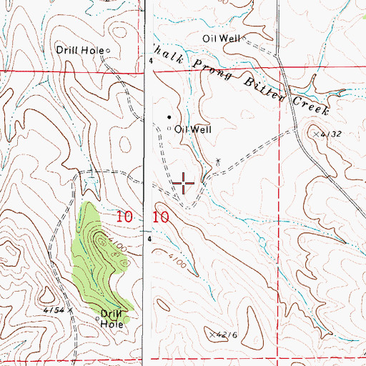 Topographic Map of Plum Tree Reservoir, WY