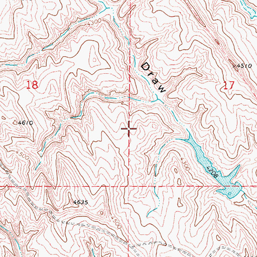 Topographic Map of Dixon Dam, WY