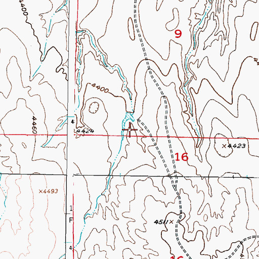 Topographic Map of Reculusa Dam, WY