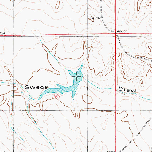Topographic Map of Johnson Number 3 Dam, WY
