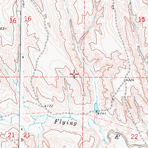 Topographic Map of Deep Dam, WY