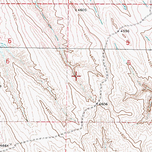 Topographic Map of Marton Dam, WY