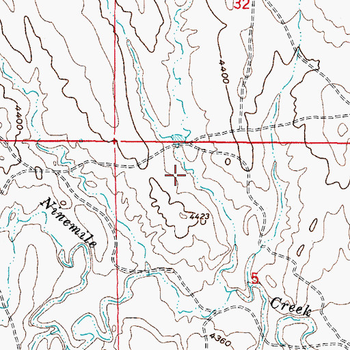 Topographic Map of Ethyl Number 1 Dam, WY