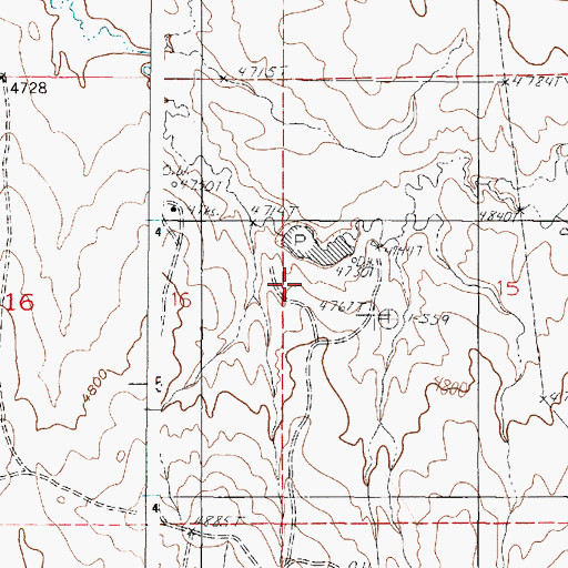 Topographic Map of Innes Dam, WY