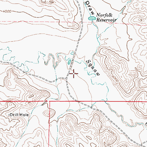 Topographic Map of Norfolk Dam, WY