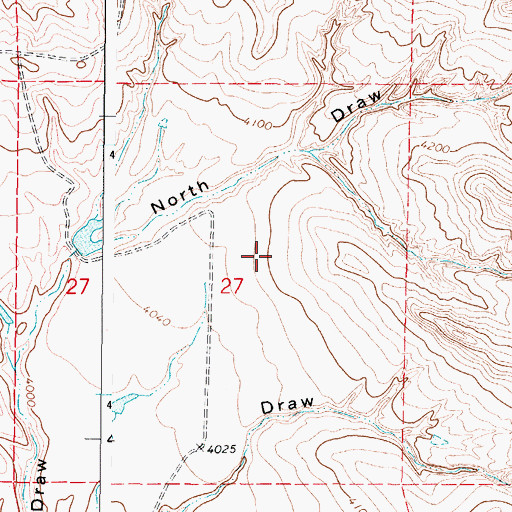 Topographic Map of Suranyi Reservoir, WY