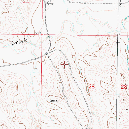 Topographic Map of Griffith Dam, WY