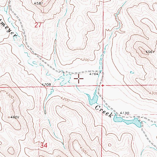 Topographic Map of Snider Reservoir Number 6, WY