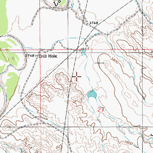 Topographic Map of Rumney Number 2 Dam, WY