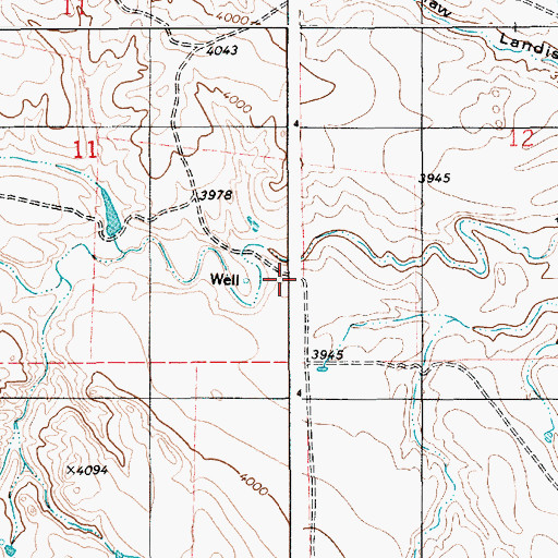 Topographic Map of Boggy Reservoir, WY