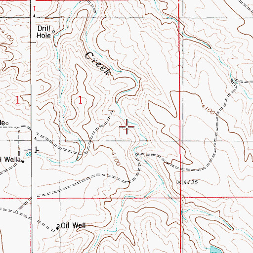 Topographic Map of Johnny Wasserburger Dam, WY
