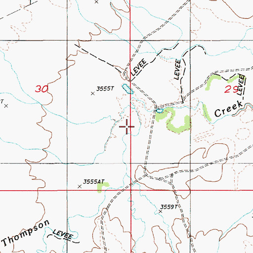 Topographic Map of Kajan Diversion Dam, WY